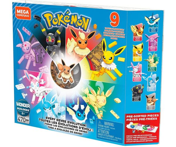 Details about   Mega Construx Pokemon Every Eevee Evolution New Sealed 