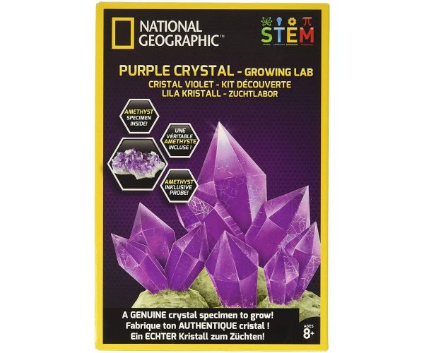National Geographic Purple Crystal Growing Lab Stem Educational Activity for sale online 