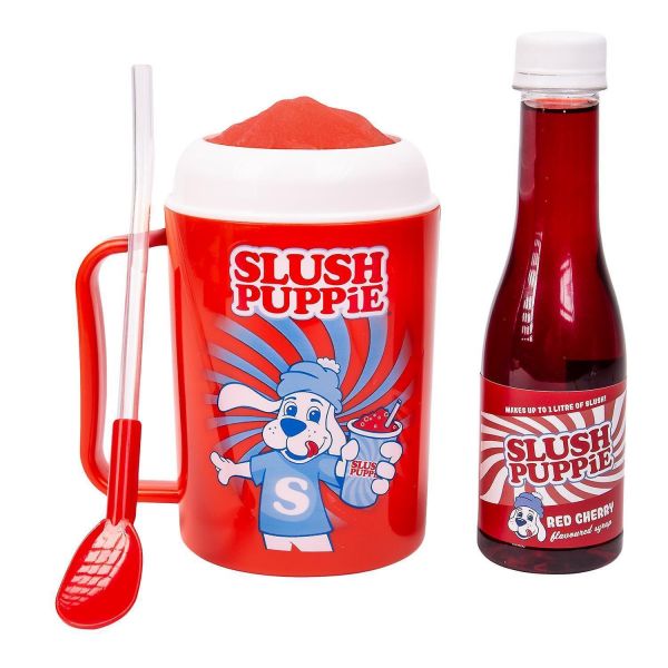 Slush Puppie Making Cup and Red Cherry Syrup Set