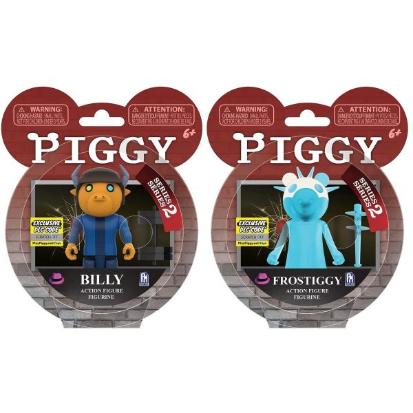 Roblox Piggy 4&quot; Action Figures- Series 2 - Billy and Froziggy