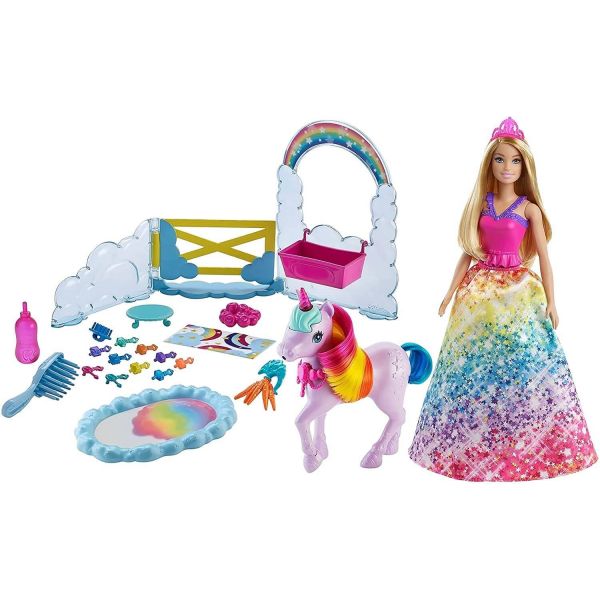 Barbie Dreamtopia Princess Doll and Unicorn Playset