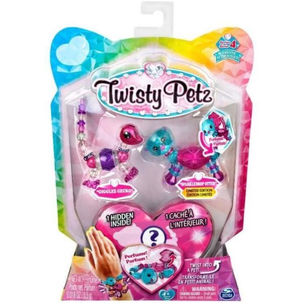 Twisty Petz 3 Pack Gigglez Gecko &amp; Sparkledrop Otter