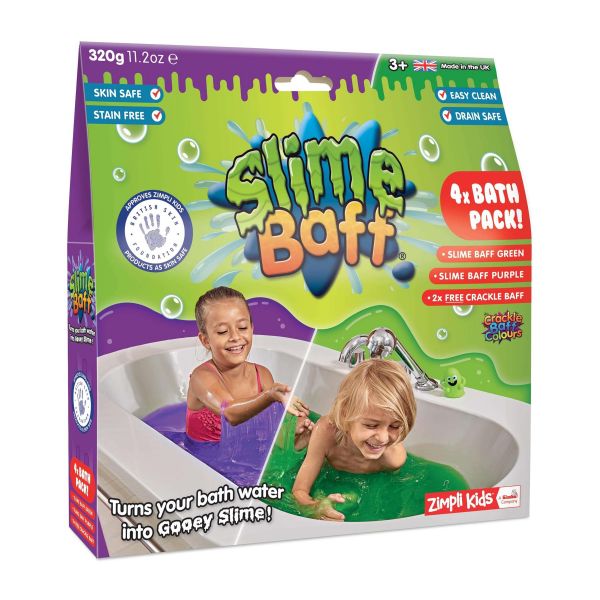 Zimpli Kids Green and Purple Slime Baff Pack