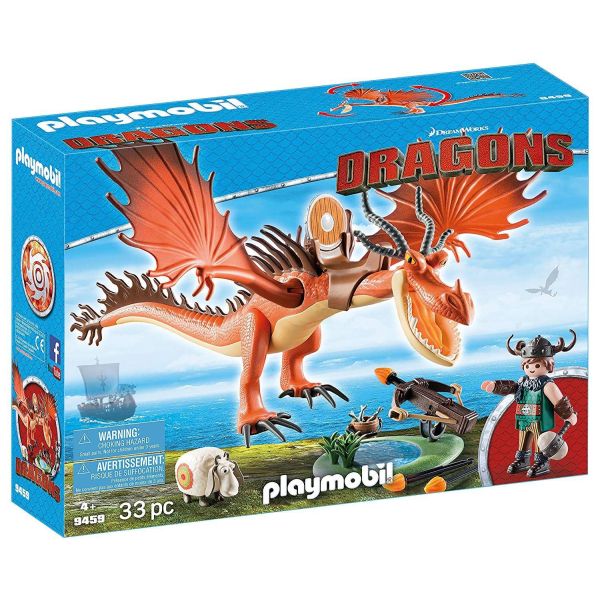 Playmobil DreamWorks Dragons Snotlout and Hookfang 9459