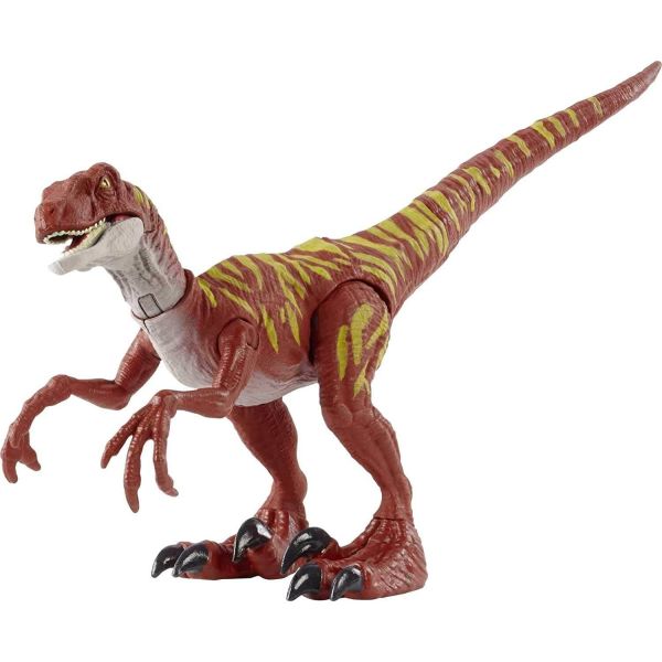 Jurassic World Savage Strike Red Velociraptor Figure