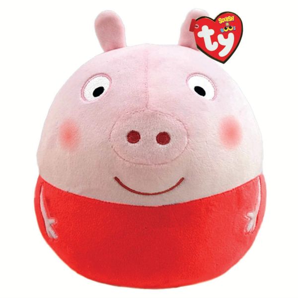 TY Peppa Pig Squish-A-Boo 14&quot; Peppa Plush