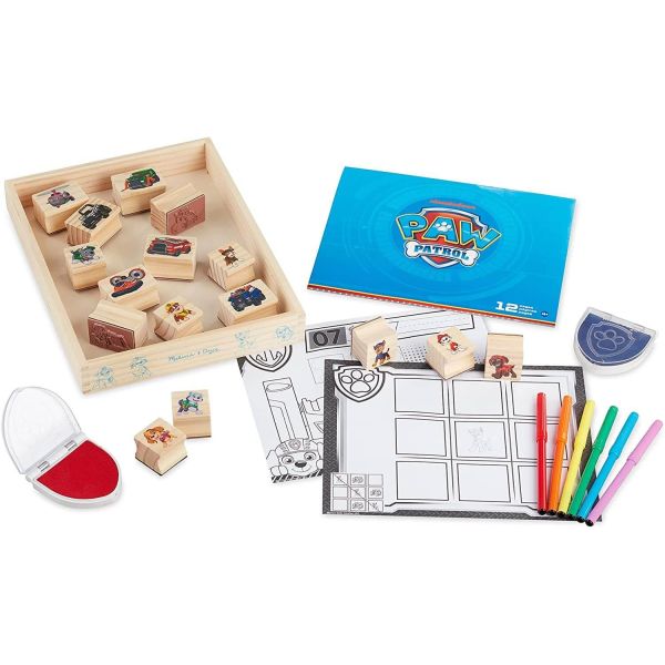 Melissa And Doug Paw Patrol Wooden Stamps Activity Set