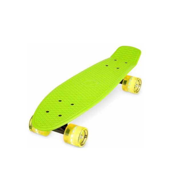 Xootz 22&quot; Green Skateboard with LED Light Up Wheels