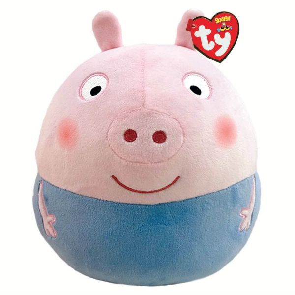 TY Peppa Pig Squish-A-Boo 14&quot; George Plush