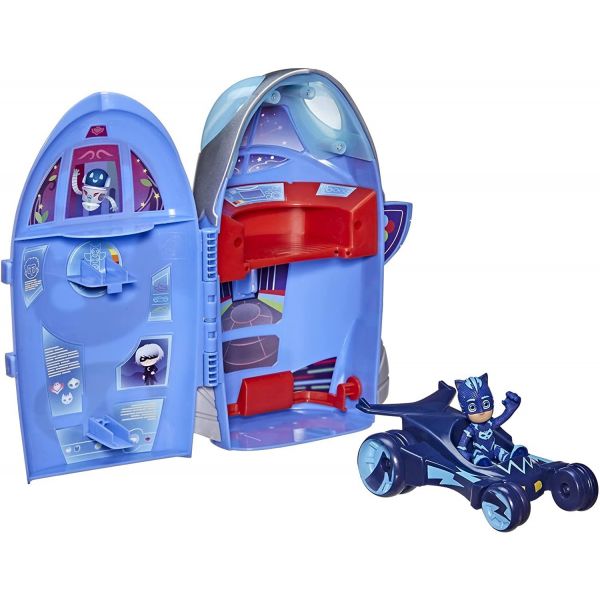 PJ Masks 2 In 1 Headquarters and Rocket  Playset