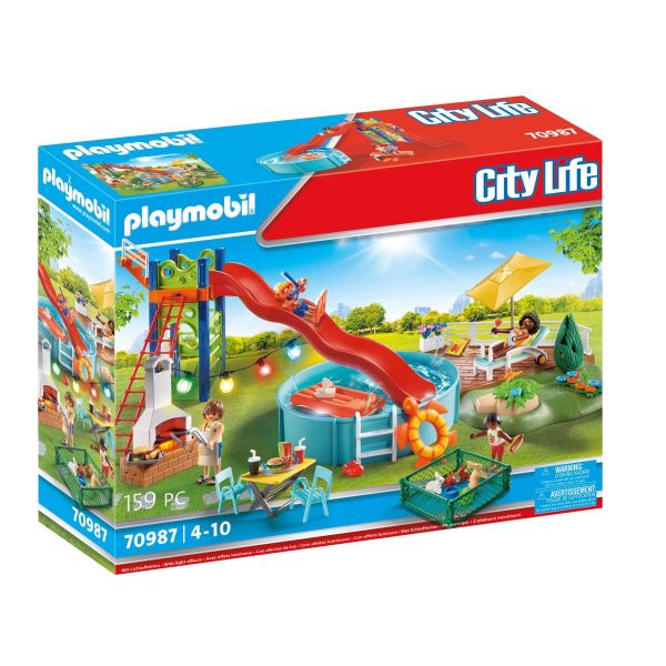 Playmobil City Life Modern House Pool Party 70987