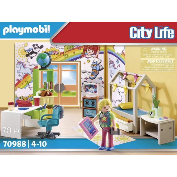 Playmobil City Life DeluxeTeenager&#039;s Room 70988
