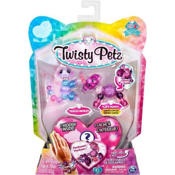 Twisty Petz 3 Pack Ticklez Monkey &amp; Lavy Puppy