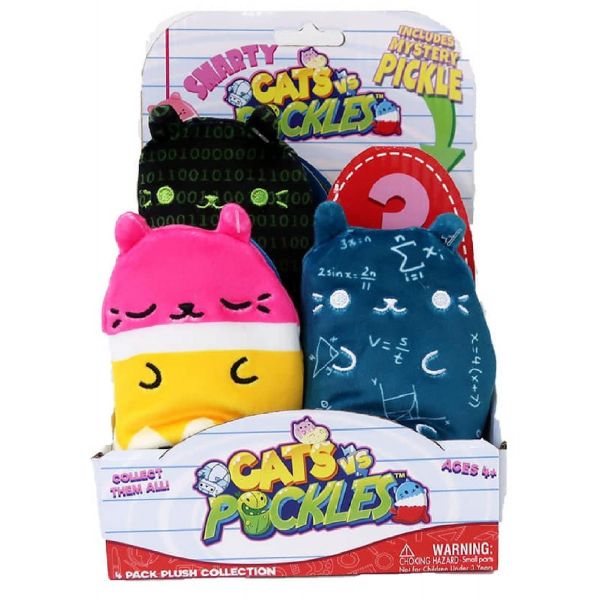 Cats Vs. Pickles Smarty Plush 4-Pack