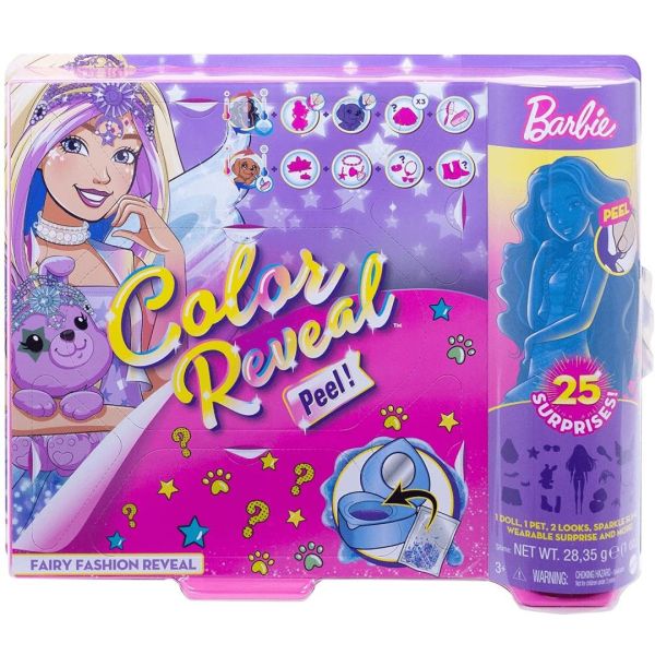 Barbie Colour Reveal Peel Fairy Fashion Reveal Doll