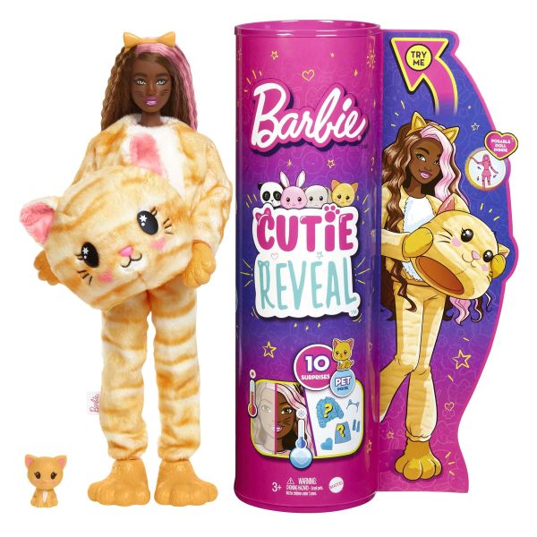 Barbie Cutie Reveal Kitty Costume Doll