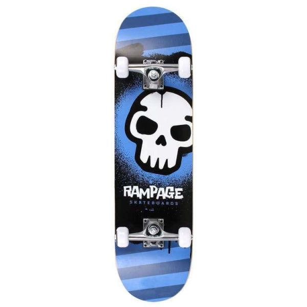 Rampage Graffiti Skull Skateboard