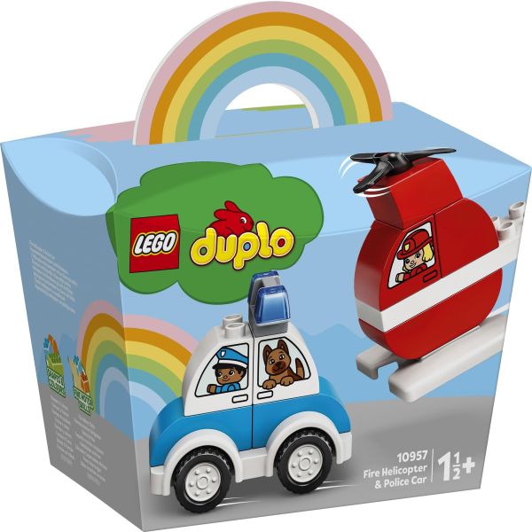 Lego Duplo My First Fire Helicopter And Police Car 10957