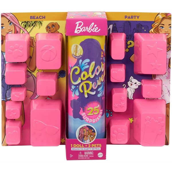 Barbie Colour Reveal Beach to Party Doll