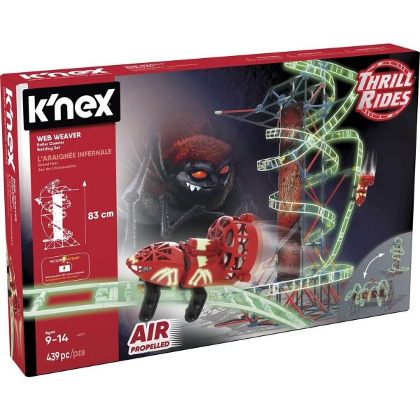 K&#039;nex Thrill Rides Web Weaver Roller Coaster Building Set