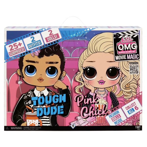 L.O.L. Surprise! Movie Magic 2 Pack - Tough Dude and Pink Chick Dolls