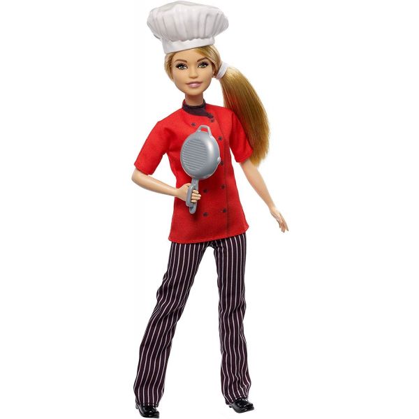 Barbie Chef Doll with Frying Pan