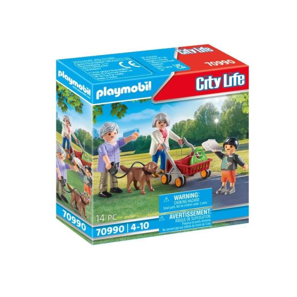 Playmobil City Life Modern House Grandparents with Child 70990 Playset with Accessories