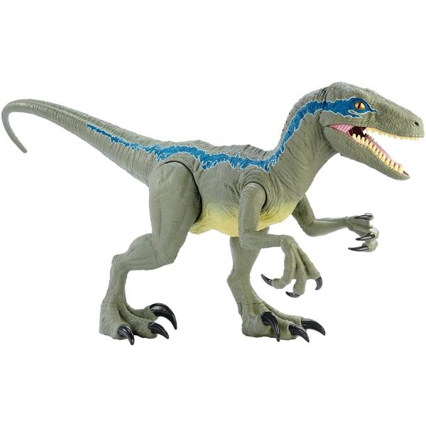 Jurassic World Super Colossal Velociraptor Blue Figure