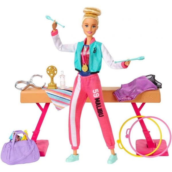 Barbie Gymnast Doll Playset with Accessories