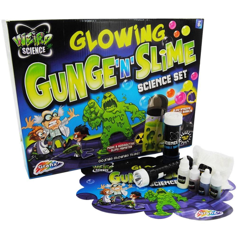 Giant Slime & gunge Glowing Goo Weird Science Set Enfants Activité amusante Kit 